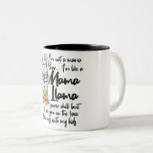 Tasse 2 Couleurs Mignonne Mama Llama (Devant droit)