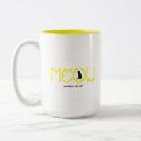 Mignonne maman chat minimaliste MEOW