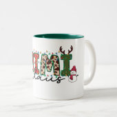 Tasse 2 Couleurs Mignonne Mimi Claus (Devant droit)