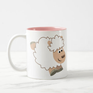 Tasse 2 Couleurs Mignonne mouton de dessin
