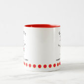 Tasse 2 Couleurs Mignonne Snowman Winter Me Rend La Neige Heureuse (Centre)