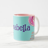 Tasse 2 Couleurs Mignonne Sous La Mer Des Sirènes Enchantées (Devant droit)