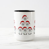 Tasse 2 Couleurs Mignons moutons de Noël (Centre)