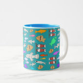 Tasse 2 Couleurs Mikitiez venus mermaid pêche été (Devant droit)