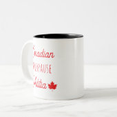 Tasse 2 Couleurs Milice canadienne de la ménopause (Devant gauche)