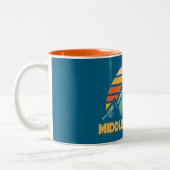 Tasse 2 Couleurs Milieu Palisade Californie Retro Turquoise (Gauche)