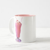 Tasse 2 Couleurs Milkshake de Strawberry (Devant gauche)