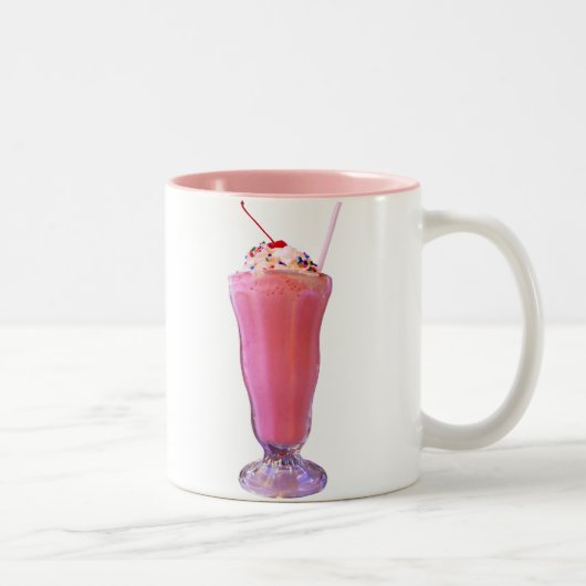 Tasse 2 Couleurs Milkshake de Strawberry (Droit)