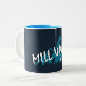 Tasse 2 Couleurs Mill Valley California Mountains (Devant gauche)