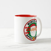 Tasse 2 Couleurs Mince Pie Aficionado - Devinez Qui ? (Devant droit)