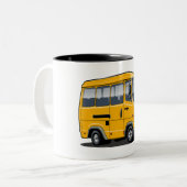 Tasse 2 Couleurs Mini bus caricature (Devant gauche)