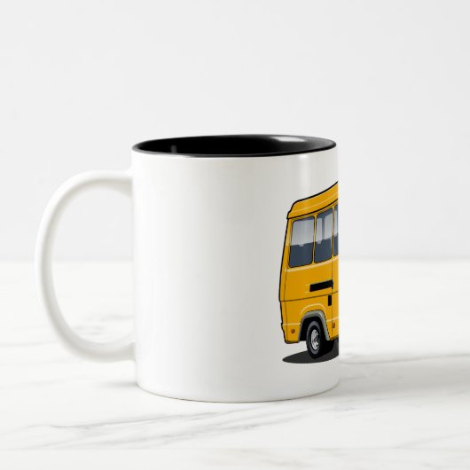 Tasse 2 Couleurs Mini bus caricature (Gauche)