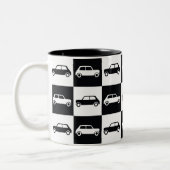 Tasse 2 Couleurs Mini Cooper en carton noir (Gauche)