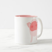 Tasse 2 Couleurs Mini porc (Devant droit)