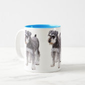 Tasse 2 Couleurs Miniature Schnauzer (Devant gauche)