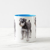 Tasse 2 Couleurs Miniature Schnauzer (Centre)