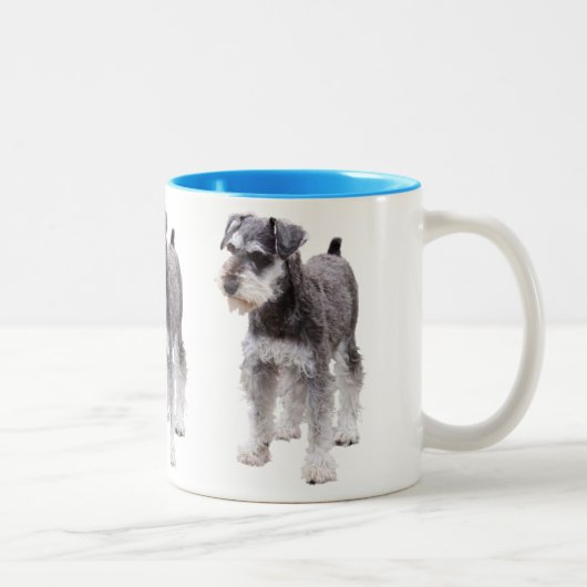 Tasse 2 Couleurs Miniature Schnauzer (Droit)