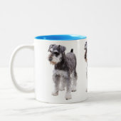 Tasse 2 Couleurs Miniature Schnauzer (Gauche)