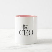 Tasse 2 Couleurs Minimal moderne Le PDG Noir (Centre)