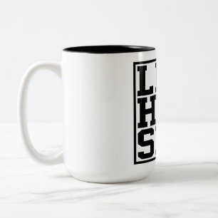 Tasse 2 Couleurs Minimaliste Esthétique Abstrait Blanc