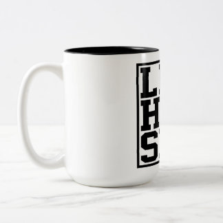 Tasse 2 Couleurs Minimaliste Esthétique Abstrait Blanc