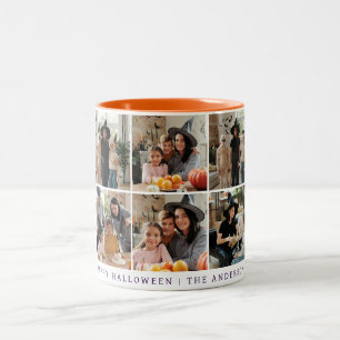 Tasse 2 Couleurs Minimaliste moderne Éffrayant Happy Halloween 6 Ph