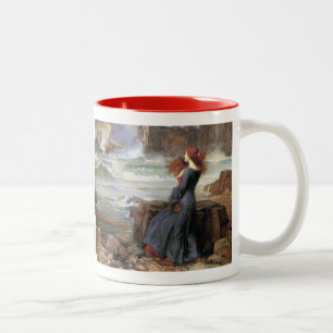 Tasse 2 Couleurs Miranda - la tempête - John William Waterhouse