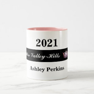 Tasse 2 Couleurs Miss America style Pageant Crown Votre titre Musiq
