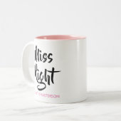 Tasse 2 Couleurs Miss Right Son Nom Fun (Devant gauche)