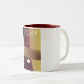 Tasse 2 Couleurs Mission Cassini vers Saturne (Devant droit)