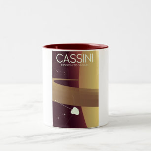 Tasse 2 Couleurs Mission Cassini vers Saturne