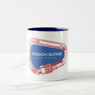 Tasse 2 Couleurs Mission Gorge San Diego Escalade Mousqueton