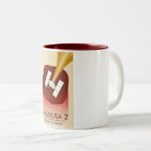 Tasse 2 Couleurs Mission Hayabusa 2 Art spatial (Devant droit)