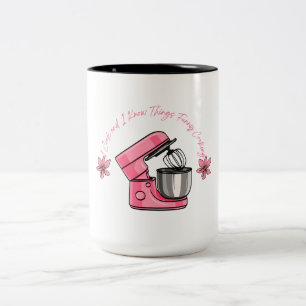 Tasse 2 Couleurs Mitigeur sur socle rose Art de la pâtisserie