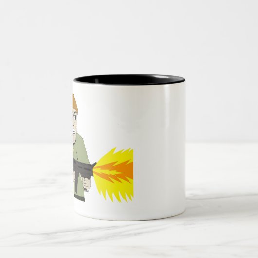 Tasse 2 Couleurs mitrailleuse (Centre)