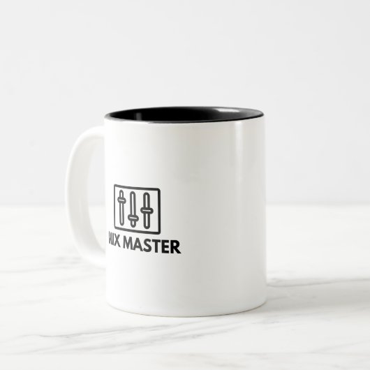 Tasse 2 Couleurs Mix Master Audio Engineer Music Studio Saying (Devant gauche)