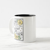 Tasse 2 Couleurs Mizpah Blessing | Rose Glasgow jaune (Devant gauche)