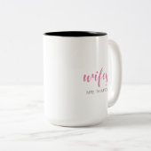 Tasse 2 Couleurs Mme de Wifey (Devant droit)