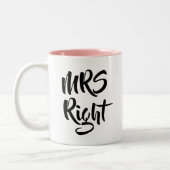 Tasse 2 Couleurs Mme Right Fun (Gauche)