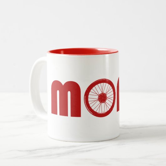 Tasse 2 Couleurs Moab (roue de vélo) (Devant gauche)