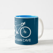Tasse 2 Couleurs Mobile Man Cave Bike (Devant droit)