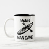 Tasse 2 Couleurs Mobile Man Cave Kayak (Gauche)