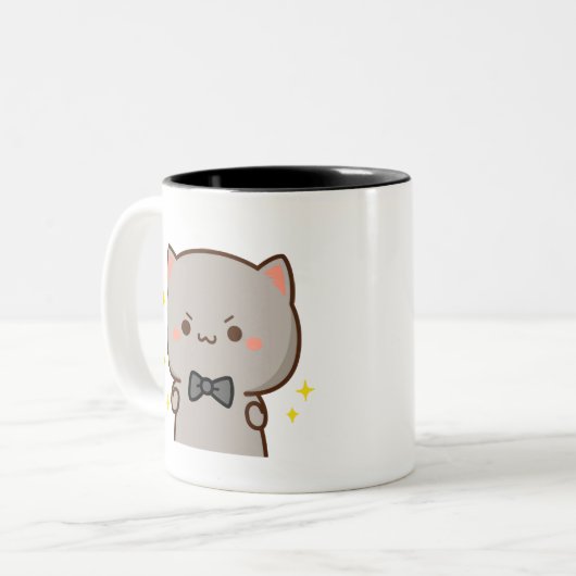 Tasse 2 Couleurs Mochj Cat - MS2 (Devant gauche)