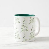TASSE 2 COULEURS *MOD ARBRE DE NOËL* NOËL (Devant droit)