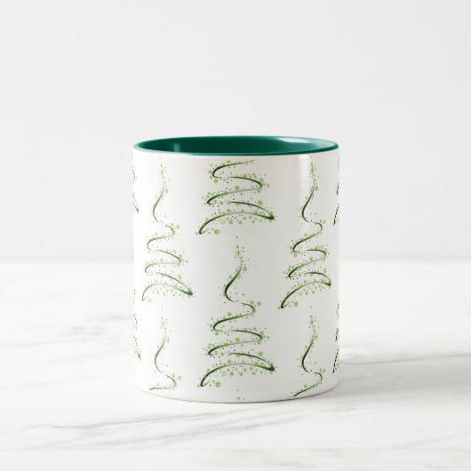 TASSE 2 COULEURS *MOD ARBRE DE NOËL* NOËL (Centre)