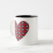 Tasse 2 Couleurs Mod Diamond Heart (Devant gauche)