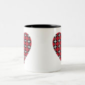 Tasse 2 Couleurs Mod Diamond Heart (Centre)