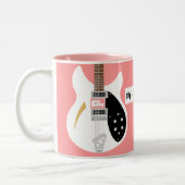 Tasse 2 Couleurs Mod Pop Art Guitare (Gauche)