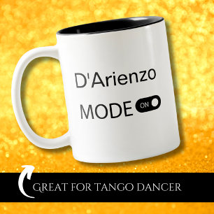 Tasse 2 Couleurs Mode D'Arienzo sur Tanguero Tango Danseur drôle