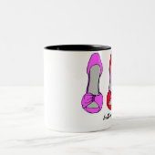 Tasse 2 Couleurs Mode Stiletto Heels Chaussure Lover (Centre)